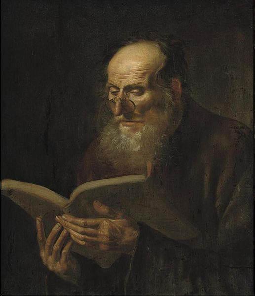 unknow artist Bearded man reading